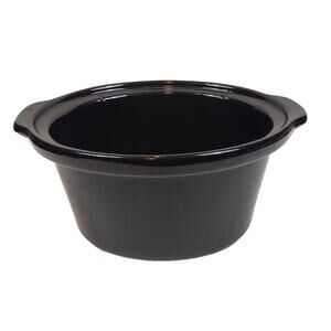 RIVAL MODEL 38601 SLOW COOKER 6 Quart Replacement Black Stoneware Crock Insert